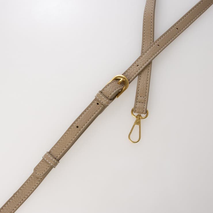 カシュカシュ cachecache 1枚革風ショルダーベルト付ディテールトート | UNBILLION | 詳細画像17 