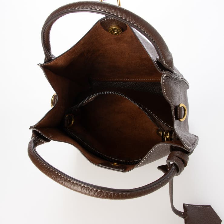 カシュカシュ cachecache 1枚革風ショルダーベルト付ディテールトート | UNBILLION | 詳細画像22 