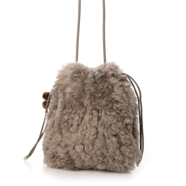 カシュカシュ cachecache / チャーム付きベビーラム風巾着バッグ | UNBILLION | 詳細画像14 