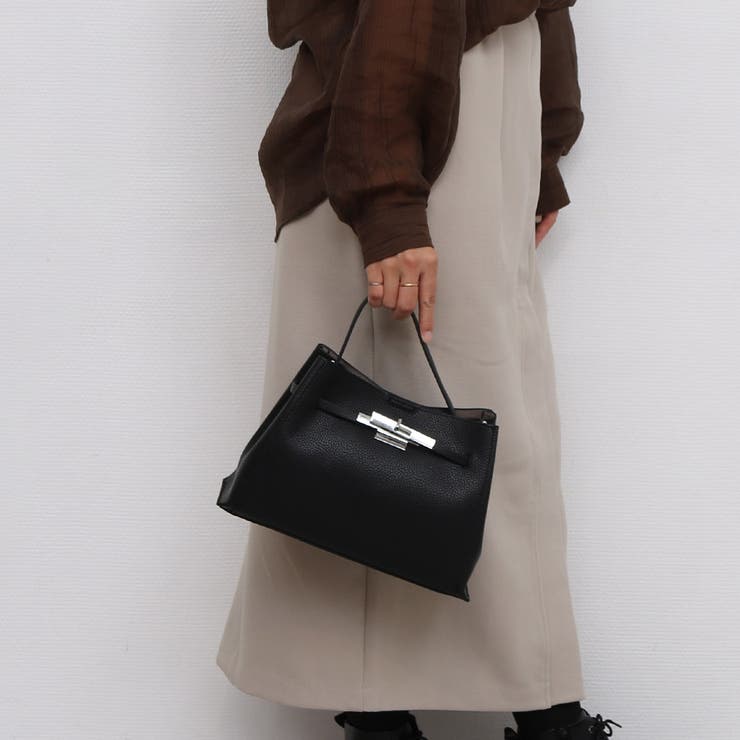 カシュカシュ cachecache / ヒネリ金具ワンハンドル2wayバッグ | UNBILLION | 詳細画像12 