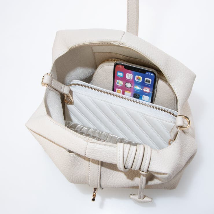 カシュカシュ cachecache ヒネリベルトソフト合皮ポーチ付ミニトートバッ… | UNBILLION | 詳細画像23 