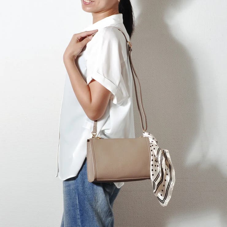 カシュカシュ cachecache / WEB限定スカーフ付ボックスショルダー | UNBILLION | 詳細画像18 