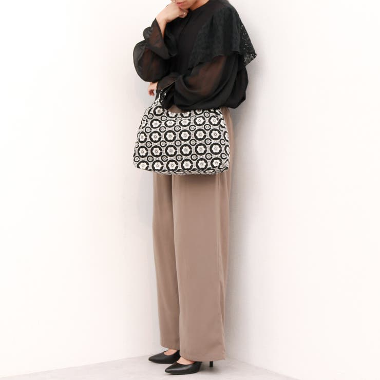 カシュカシュ cachecache / WEB限定刺繍2本手トートバッグ | UNBILLION | 詳細画像12