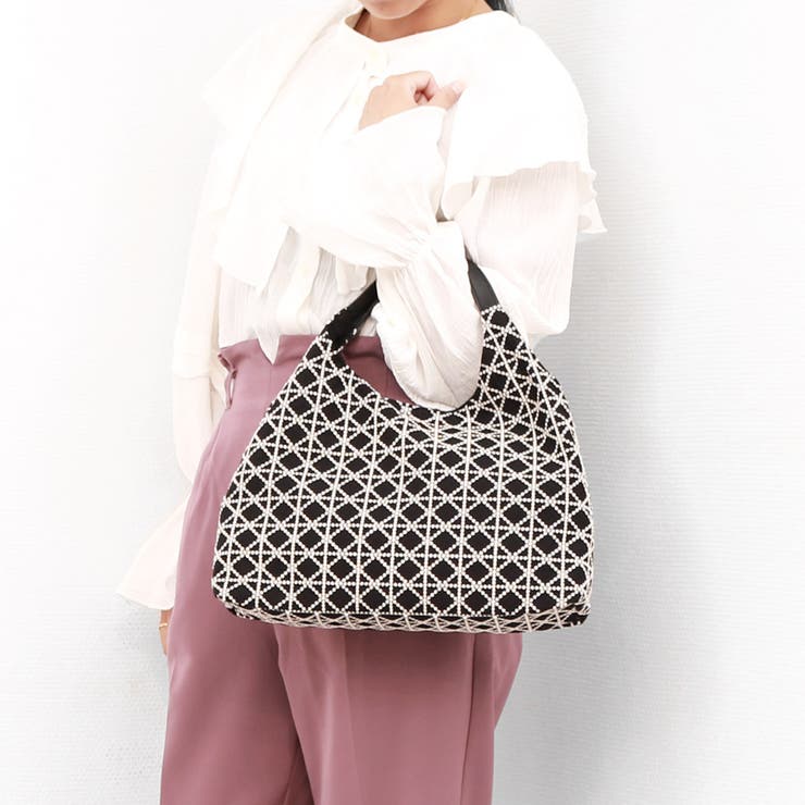 カシュカシュ cachecache / WEB限定刺繍2本手トートバッグ | UNBILLION | 詳細画像3