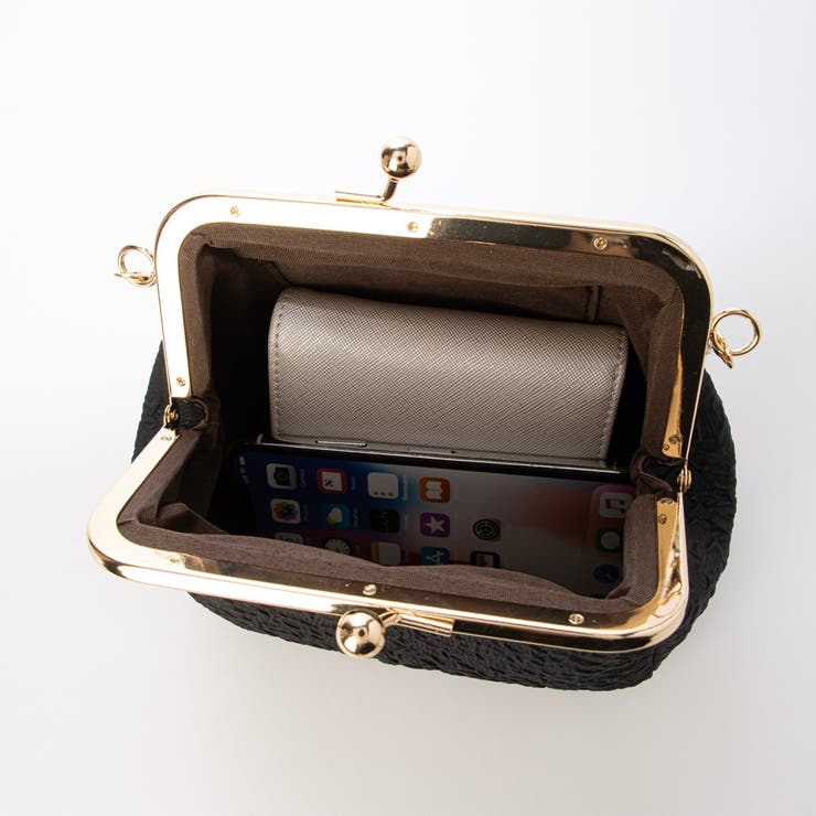 カシュカシュ  / 2wayパールハンドル付きがま口パーティバッグ | UNBILLION | 詳細画像19 