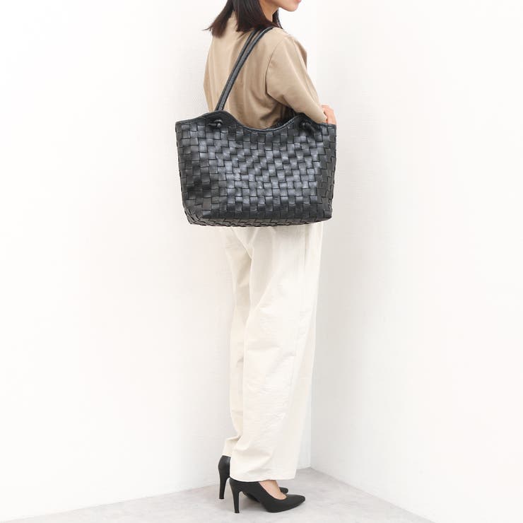 【訳あり商品】 牛革レザーメッシュトートL | UNBILLION | 詳細画像5 