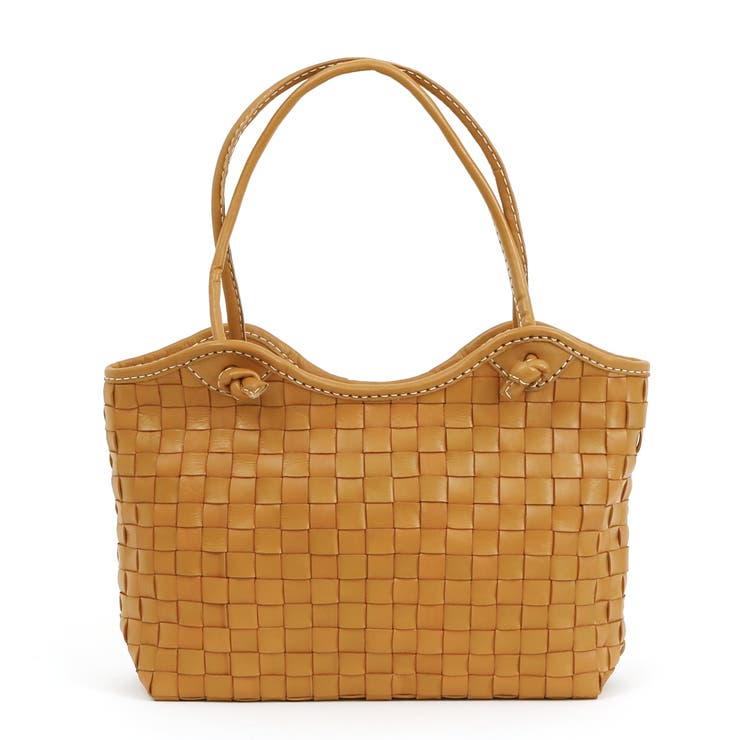 キャメル | 【訳あり商品】 牛革レザーメッシュトートL | UNBILLION