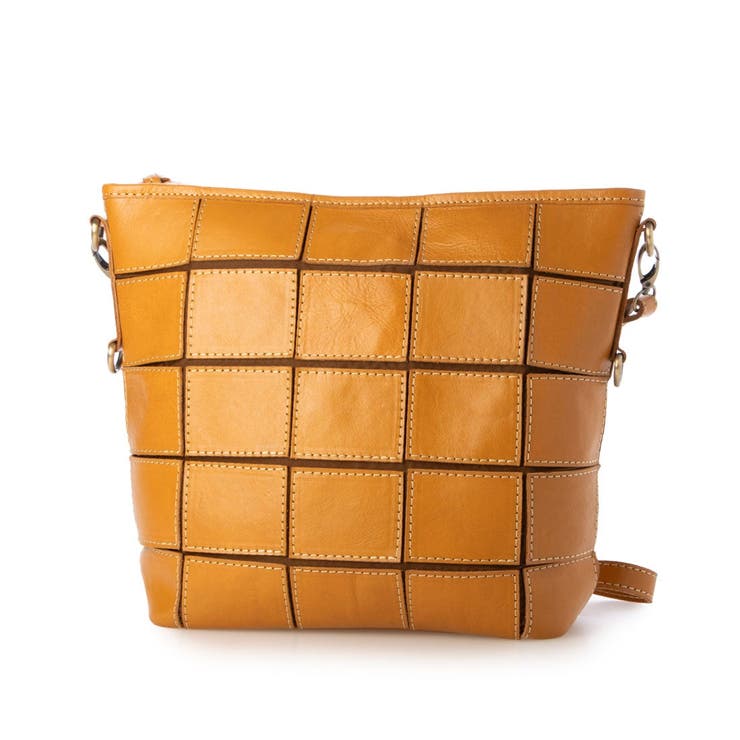 ピークスピーク / 牛革パッチワーク口折れ2wayショルダー | UNBILLION | 詳細画像25 