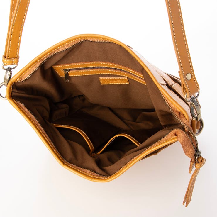 ピークスピーク / 牛革パッチワーク口折れ2wayショルダー | UNBILLION | 詳細画像27 