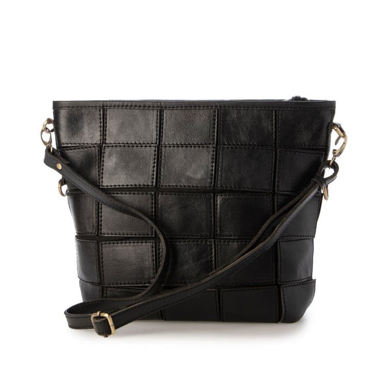 ピークスピーク / 牛革パッチワーク口折れ2wayショルダー | UNBILLION | 詳細画像32 