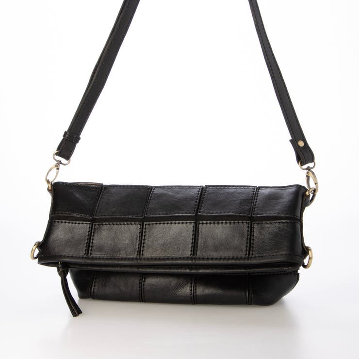 ピークスピーク / 牛革パッチワーク口折れ2wayショルダー | UNBILLION | 詳細画像34 