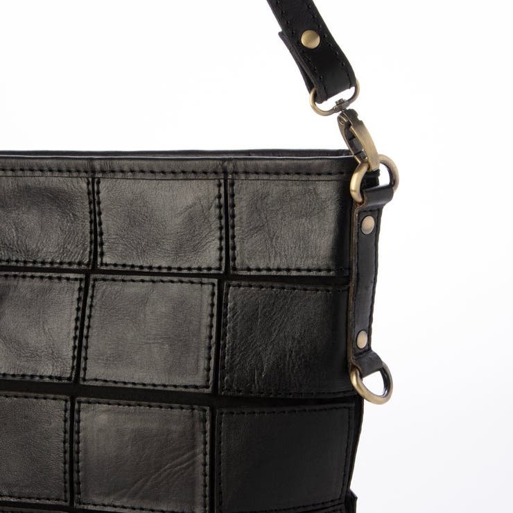 ピークスピーク / 牛革パッチワーク口折れ2wayショルダー | UNBILLION | 詳細画像35 