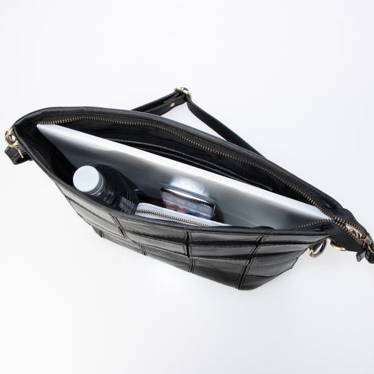 ピークスピーク / 牛革パッチワーク口折れ2wayショルダー | UNBILLION | 詳細画像37 