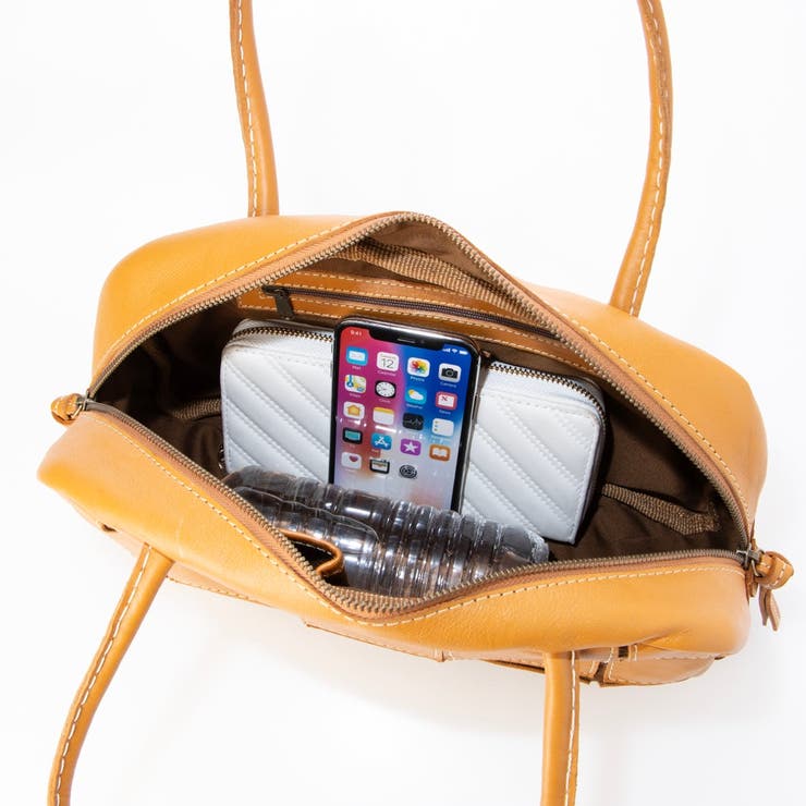 ピークスピーク / 牛革パッチワーク横長ボストン | UNBILLION | 詳細画像15 