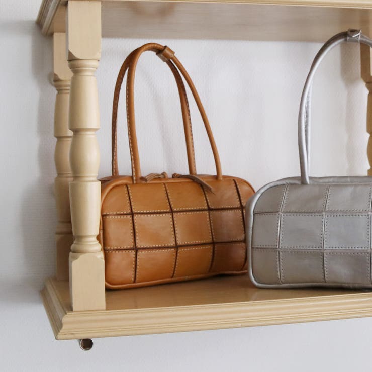 ピークスピーク / 牛革パッチワーク横長ボストン | UNBILLION | 詳細画像5 