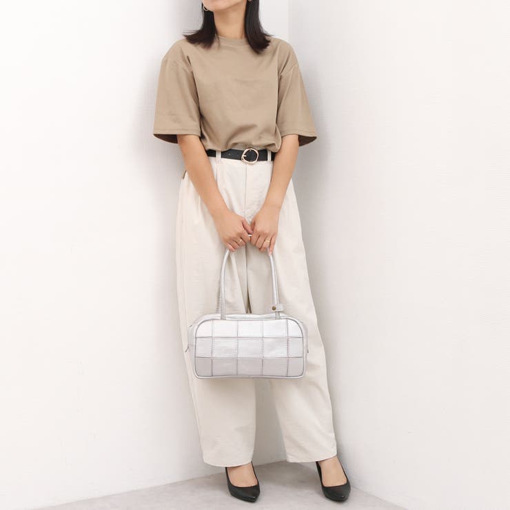 ピークスピーク / 牛革パッチワーク横長ボストン | UNBILLION | 詳細画像9 