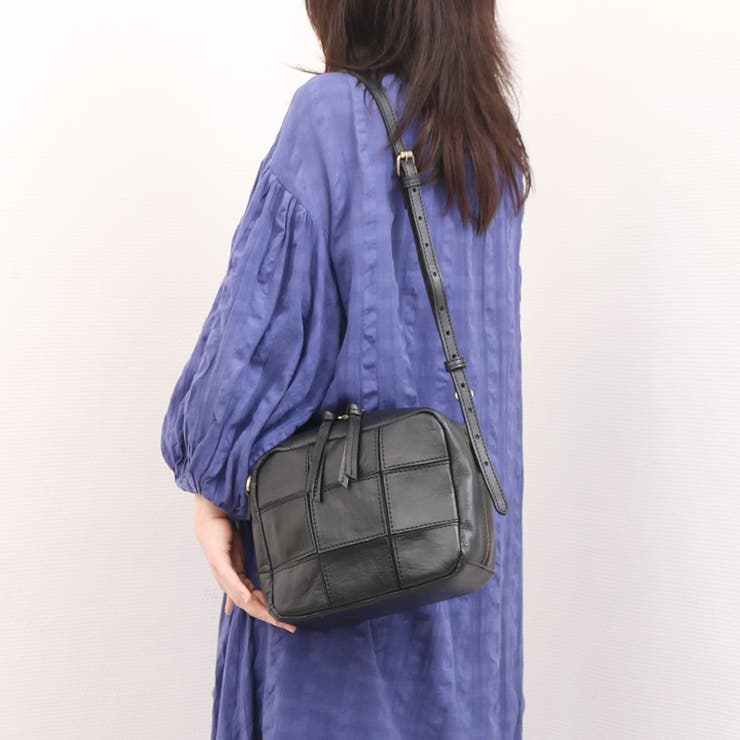 ピークスピーク PEAKSPEAK / 牛革パッチワークスクエアショルダー | UNBILLION | 詳細画像1 