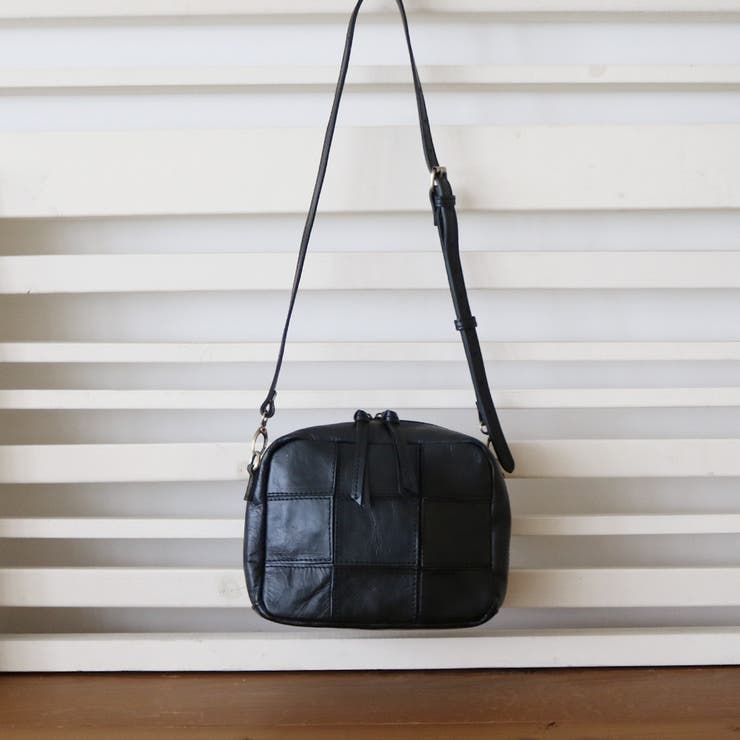 ピークスピーク PEAKSPEAK / 牛革パッチワークスクエアショルダー | UNBILLION | 詳細画像3 