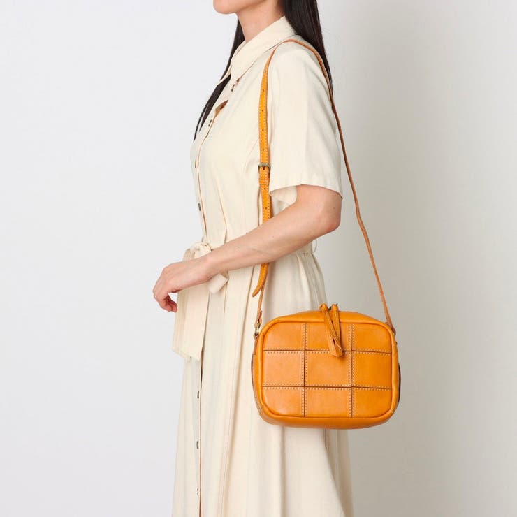 ピークスピーク PEAKSPEAK / 牛革パッチワークスクエアショルダー | UNBILLION | 詳細画像4 