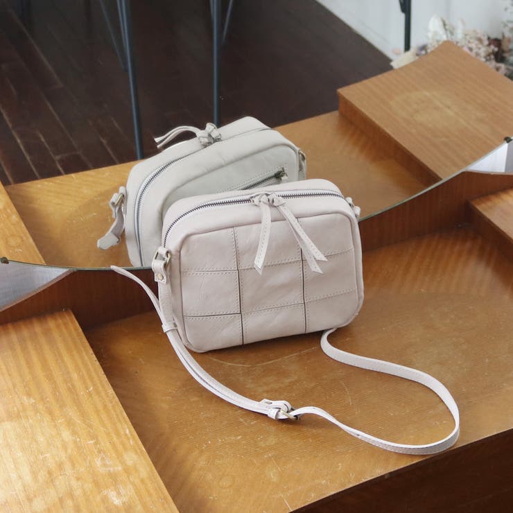 ピークスピーク PEAKSPEAK / 牛革パッチワークスクエアショルダー | UNBILLION | 詳細画像5 