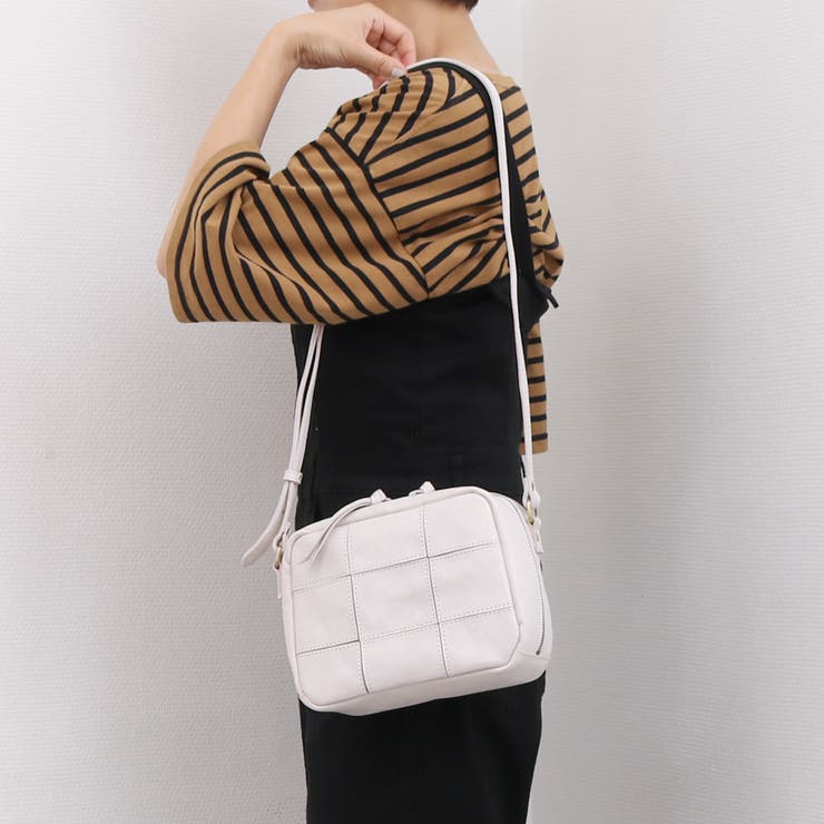 ピークスピーク PEAKSPEAK / 牛革パッチワークスクエアショルダー | UNBILLION | 詳細画像6 