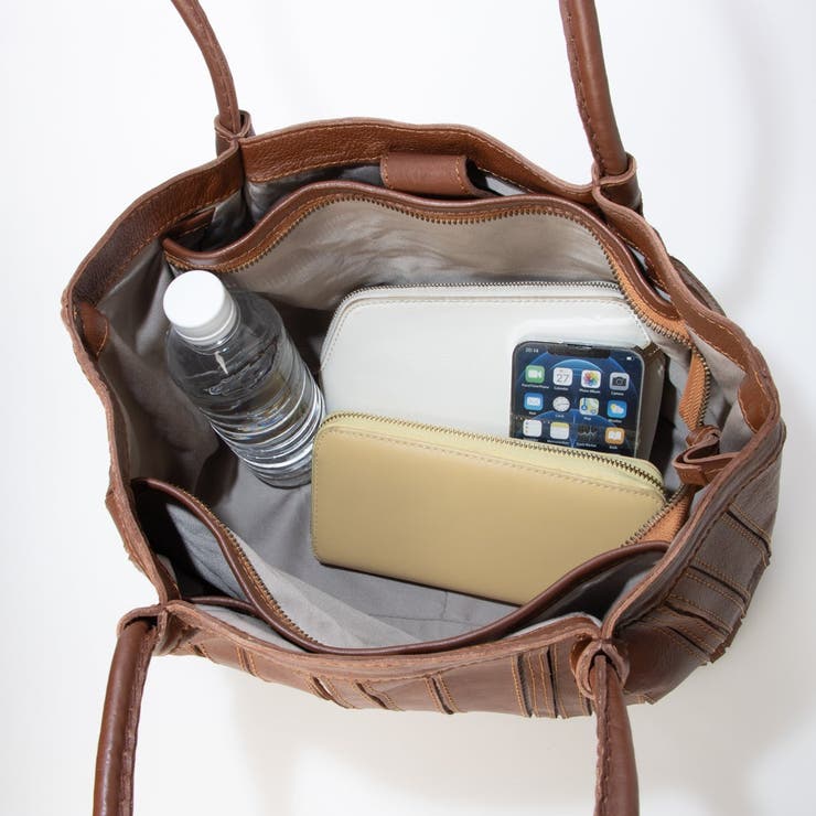 ピークスピーク PEAKS PEAK / ソフトレザーマルチストライプトート | UNBILLION | 詳細画像14 