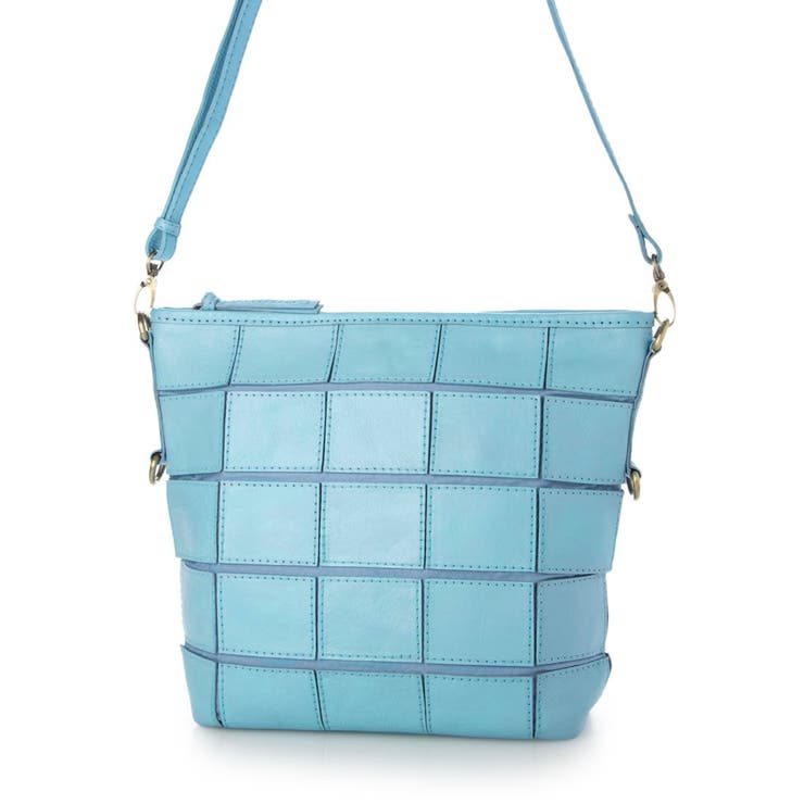 【訳あり商品】ピークスピーク  / 牛革パッチワーク口折れ2wayショルダー | UNBILLION | 詳細画像1 