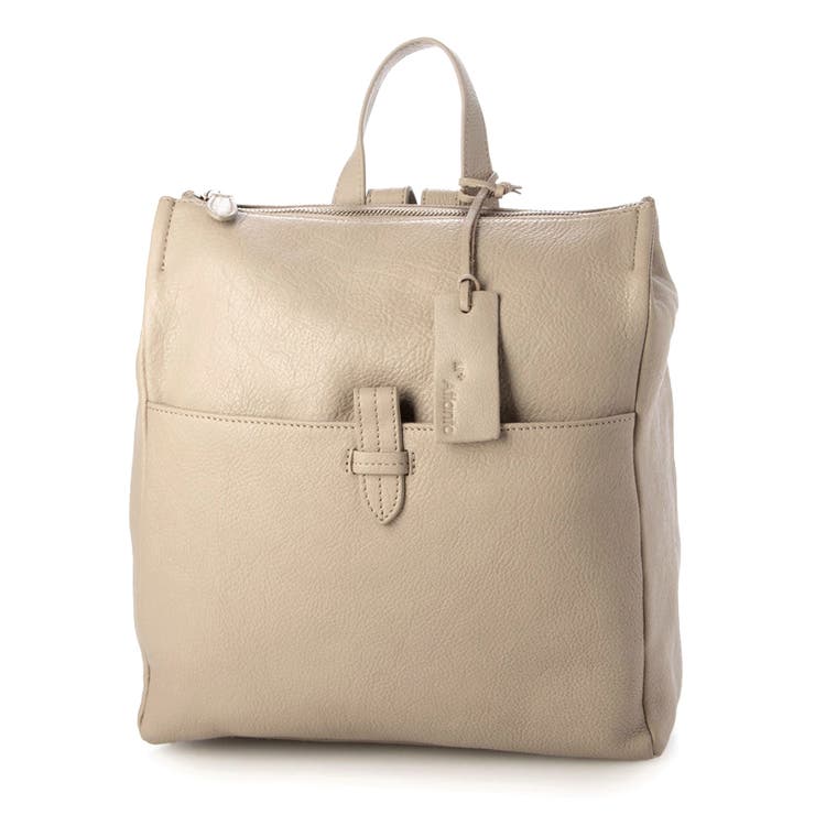 グレーベージュ | アトランタ ATLANTA / 牛革スクエアリュック | UNBILLION