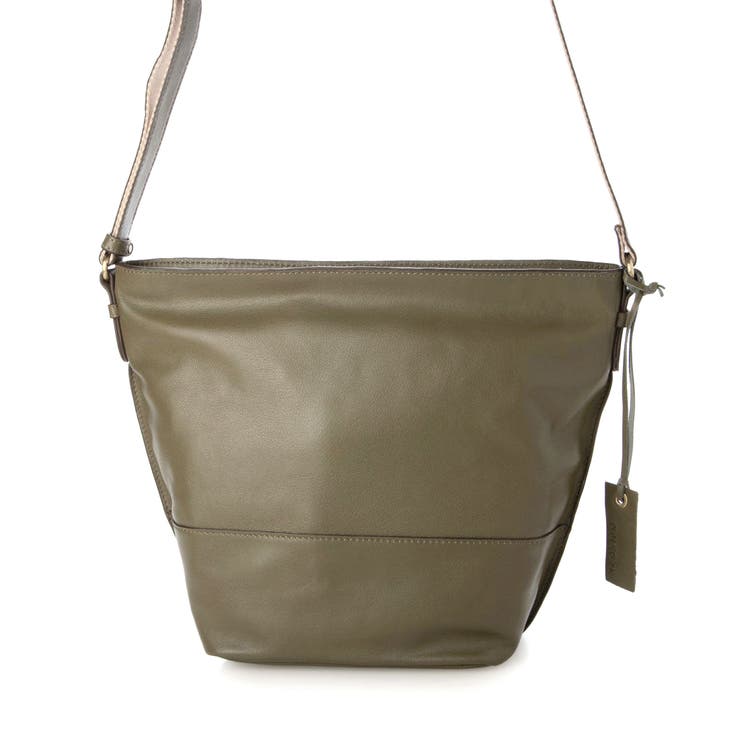 カーキ | アトランタ ATLANTA / やぎ革軽量バケツ型ショルダー | UNBILLION