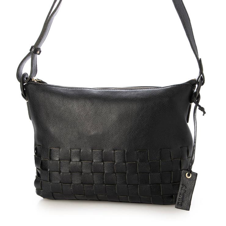 ブラック | アトランタ ATLANTA / 牛革メッシュショルダー | UNBILLION