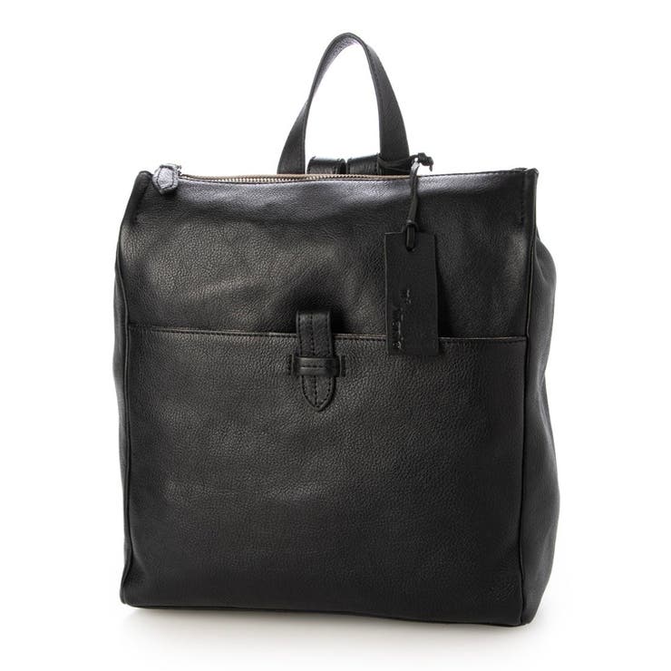 ブラック | アトランタ ATLANTA / 牛革スクエアリュック | UNBILLION