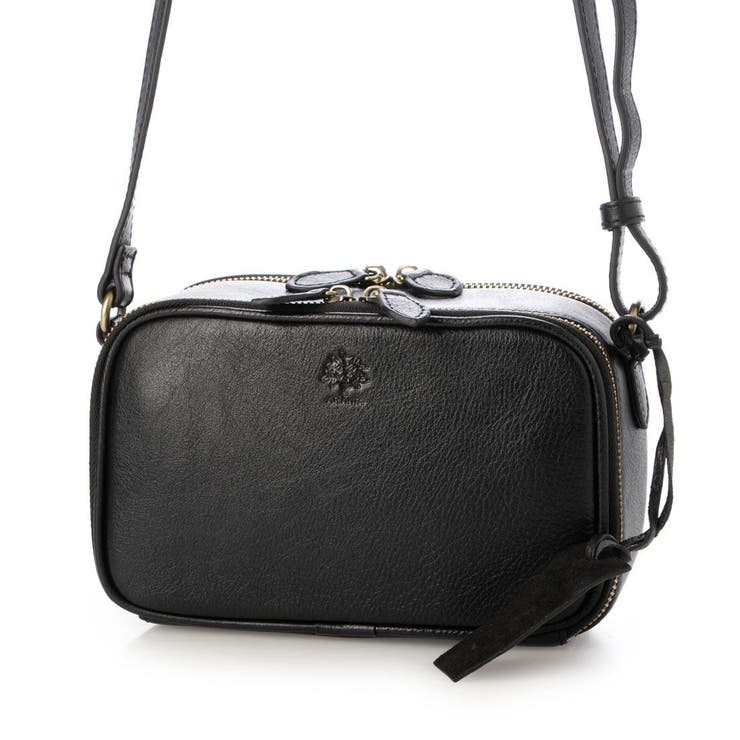 ブラック | アトランタ ATLANTA / 牛革BOX型ウォレットショルダー | UNBILLION