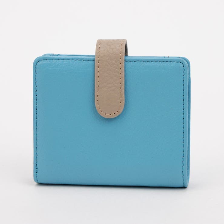 ブルー | アトランタ ATLANTA / 牛革二つ折りカラーコンビウォレット | UNBILLION