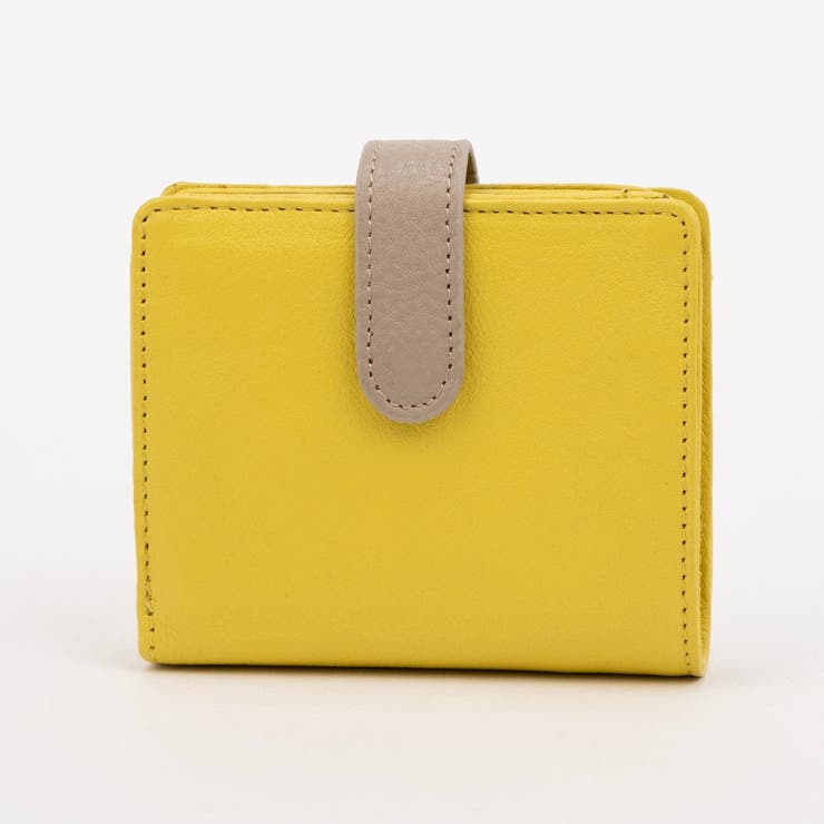 イエロー | アトランタ ATLANTA / 牛革二つ折りカラーコンビウォレット | UNBILLION