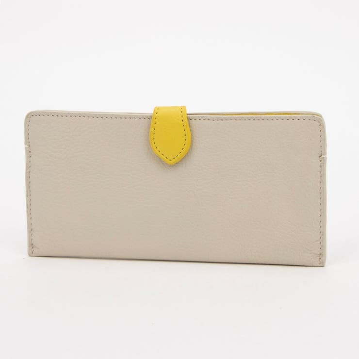 アイボリー | アトランタ ATLANTA / 牛革薄マチロングウォレット | UNBILLION