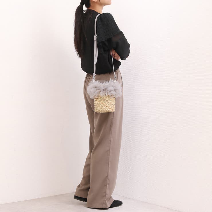 カカトゥ kakatoo / チュールフリンジミニ2wayカゴバッグ | UNBILLION | 詳細画像3 
