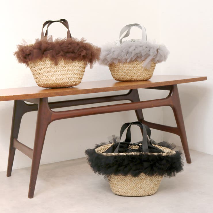 カカトゥ kakatoo / チュールフリンジカゴバッグ | UNBILLION | 詳細画像1 