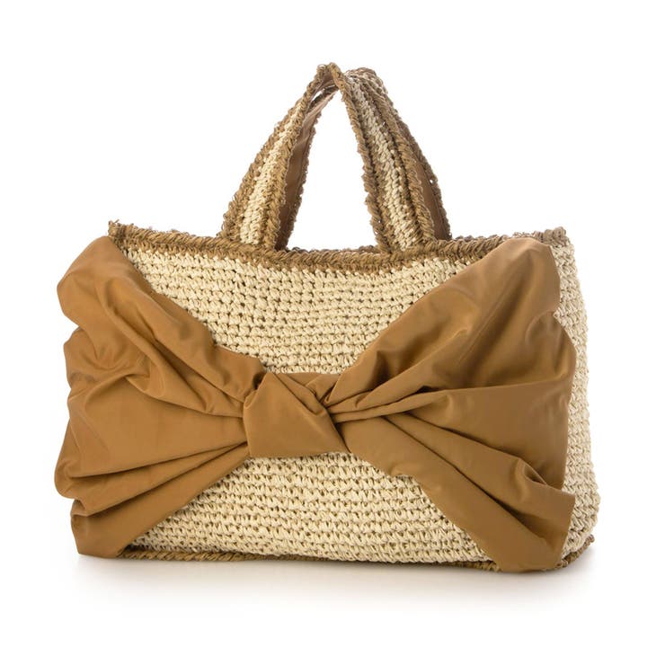 ブラウン | カカトゥ kakatoo / リボンスクエアクロッシェバッグ | UNBILLION