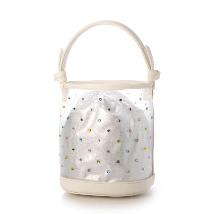カカトゥ kakatoo / チュール×ビジュー風2wayバケツバッグ | UNBILLION | 詳細画像2 