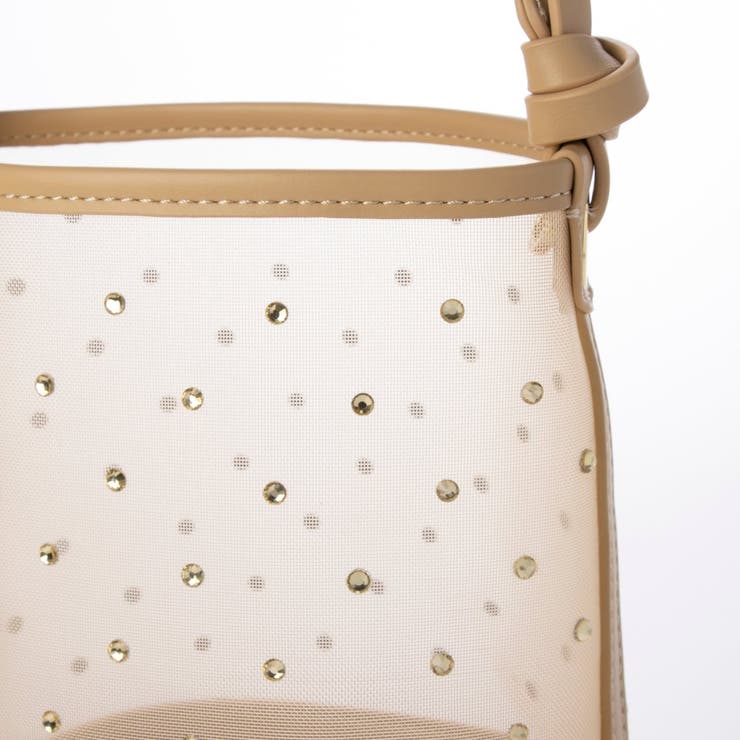 カカトゥ kakatoo / チュール×ビジュー風2wayバケツバッグ | UNBILLION | 詳細画像15 