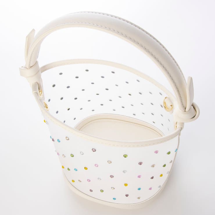 カカトゥ kakatoo / チュール×ビジュー風2wayバケツバッグ | UNBILLION | 詳細画像5 