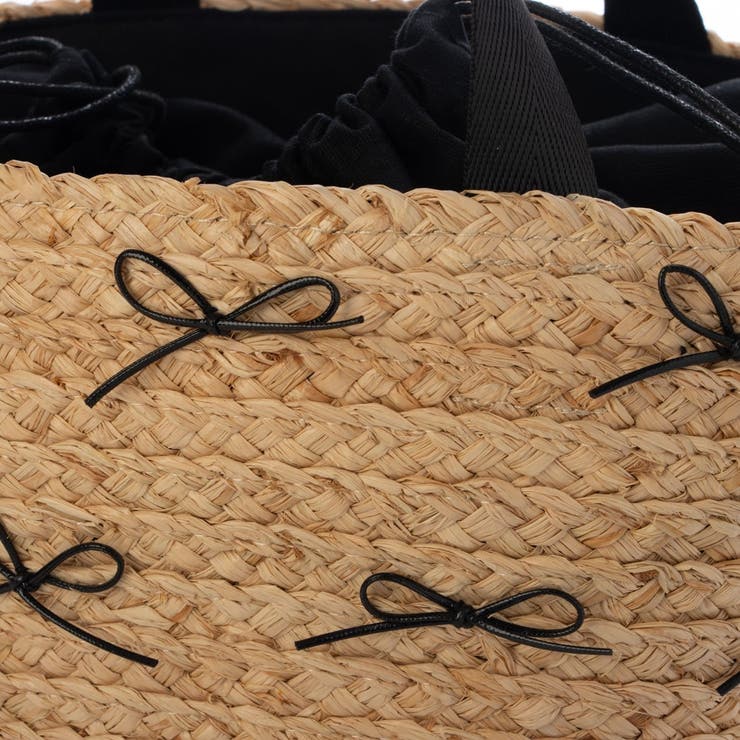 カカトゥ kakatoo / ラフィアブレードリボンバッグ カゴバッグ | UNBILLION | 詳細画像18 