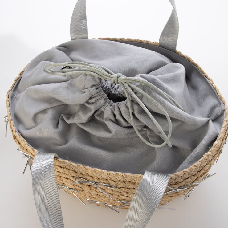 カカトゥ kakatoo / ラフィアブレードリボンバッグ カゴバッグ | UNBILLION | 詳細画像9 