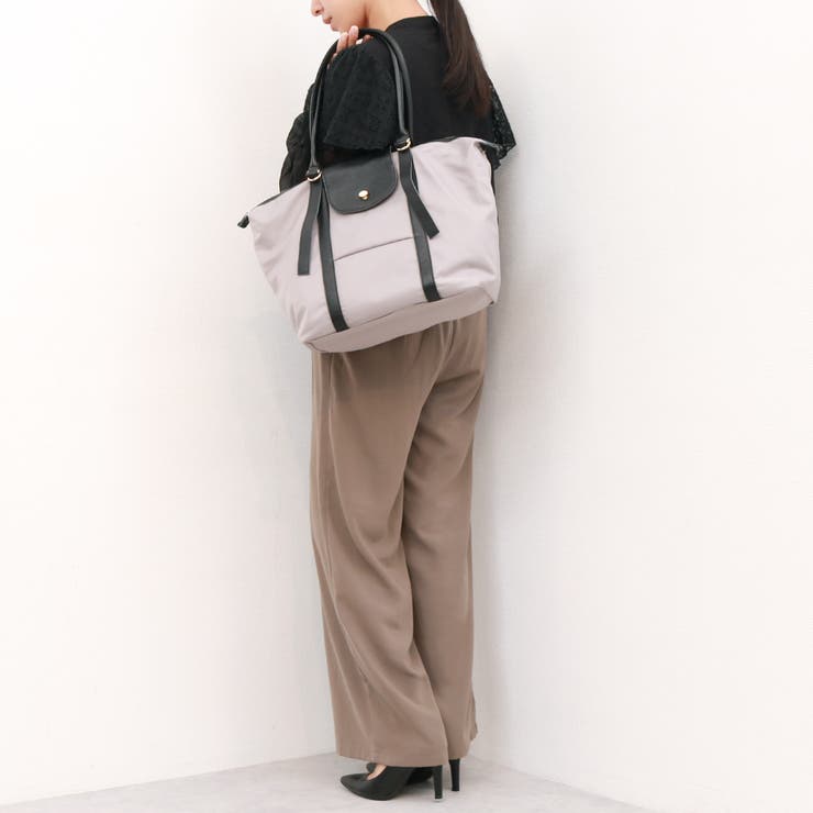 ペルケ perche / ナイロン×牛革かぶせジェムストーントートバッグ | UNBILLION | 詳細画像3 