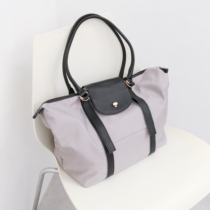 ペルケ perche / ナイロン×牛革かぶせジェムストーントートバッグ | UNBILLION | 詳細画像4 