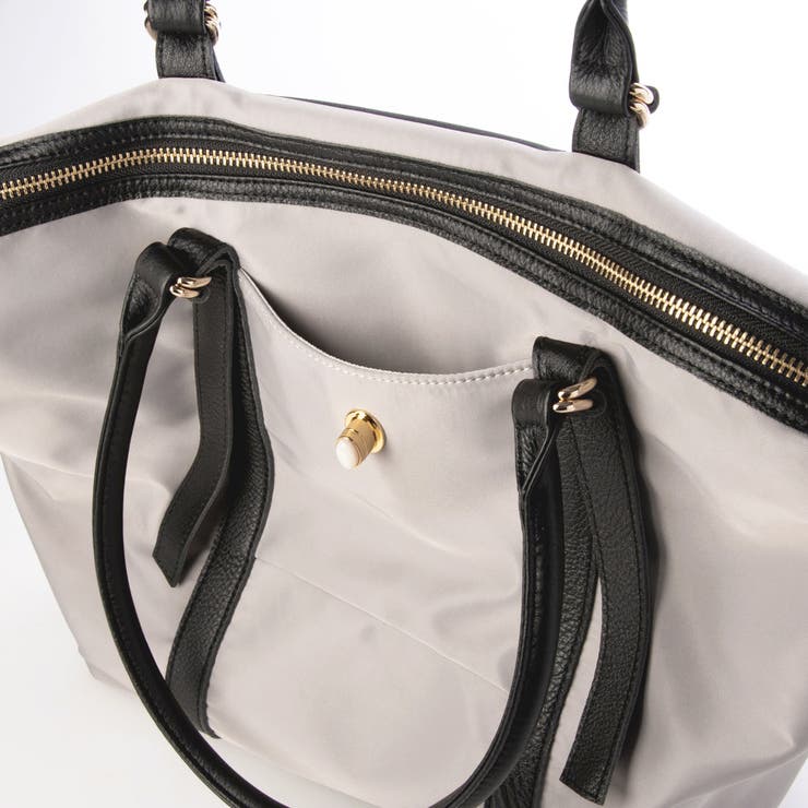 ペルケ perche / ナイロン×牛革かぶせジェムストーントートバッグ | UNBILLION | 詳細画像9 