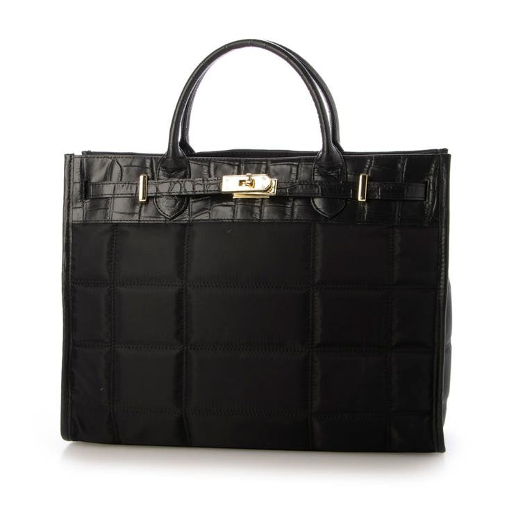 ペルケ/ ナイロンキルト×クロコ型押し牛革A42wayトートバッグ | UNBILLION | 詳細画像11 