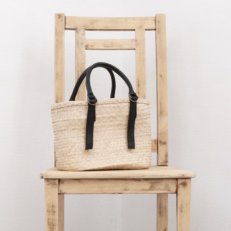 ペルケ perche / 牛革付属椰子かごマルシェバッグS | UNBILLION | 詳細画像1 