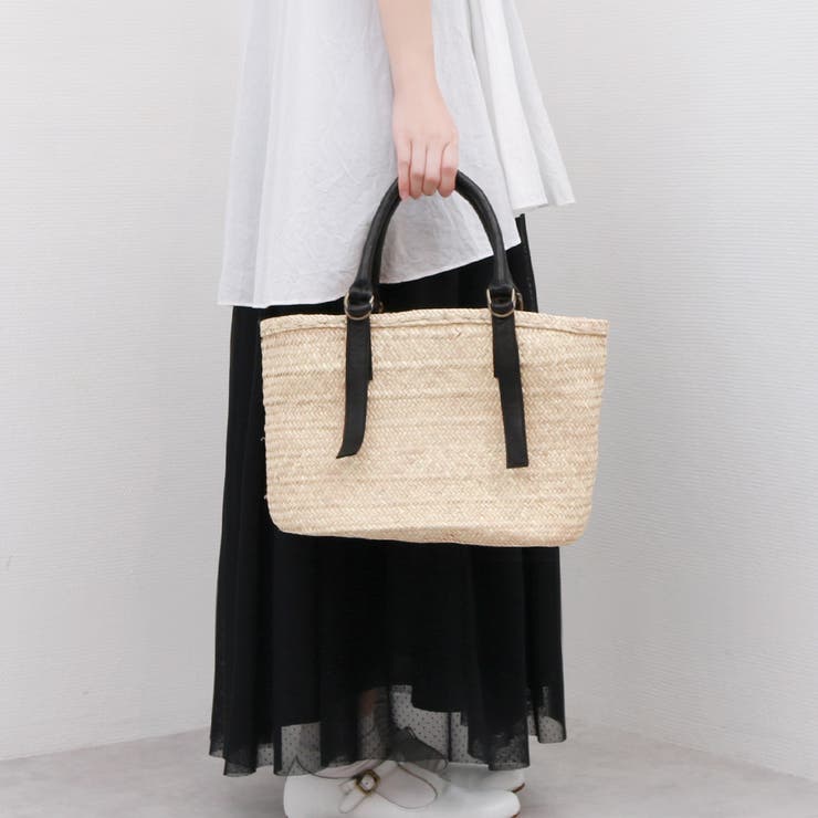 ペルケ perche / 牛革付属椰子かごマルシェバッグS | UNBILLION | 詳細画像2 