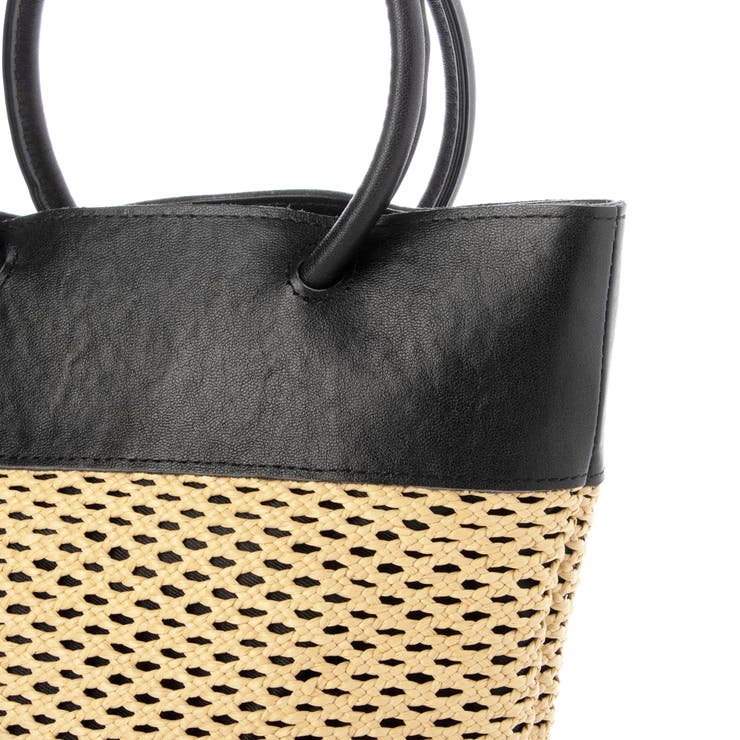 ペルケ perche / エステルメッシュ・牛革丸手2wayバケツバッグ | UNBILLION | 詳細画像10 